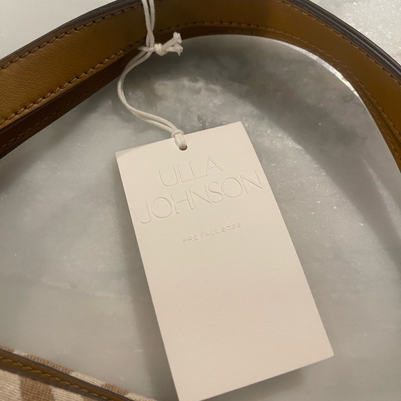 Ulla Johnson Brown and Tan Tote Bag with Chevron Design - Picture 4 of 9